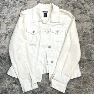 GAP Ivory Denim Jacket